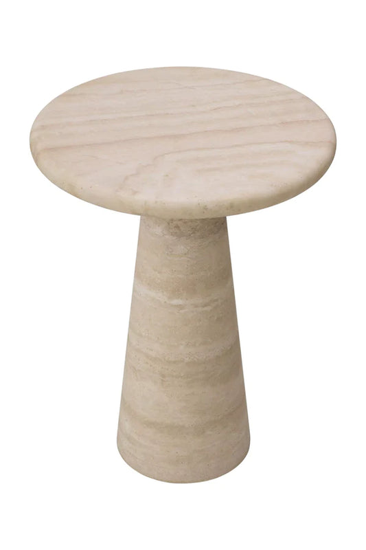 Natural Limestone Pedestal Side Table | Eichholtz Adriana