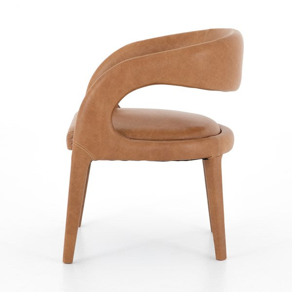 Alexander Mid Century Modern Upholstered Dining Arm Chair