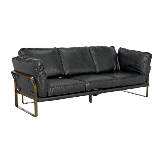 Apollo Sofa, Leather Noir