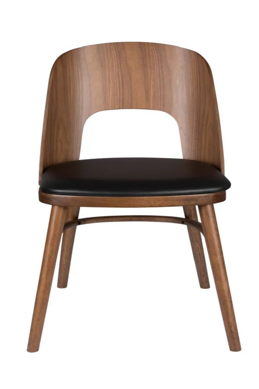 Mid-Modern Wooden Dining Chairs (2) | Dutchbone Talika