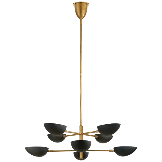Graphic Large Two-Tier Chandelier DESIGNER AERIN for Visual Comfort
