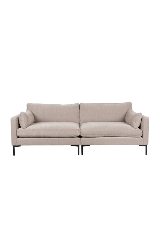 Beige Upholstered 3-Seater Sofa | Zuiver Summer