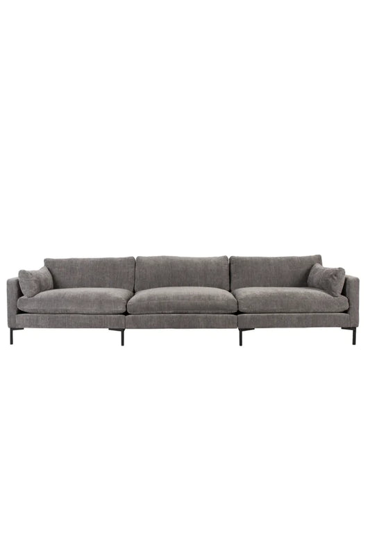 Dark Gray Upholstered 4,5-Seater Sofa | Zuiver Summer