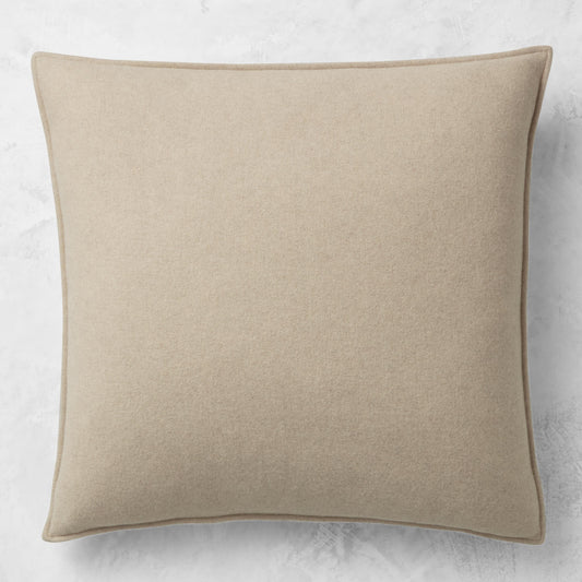 European Solid Cashmere Pillow Cover 22" x 22"