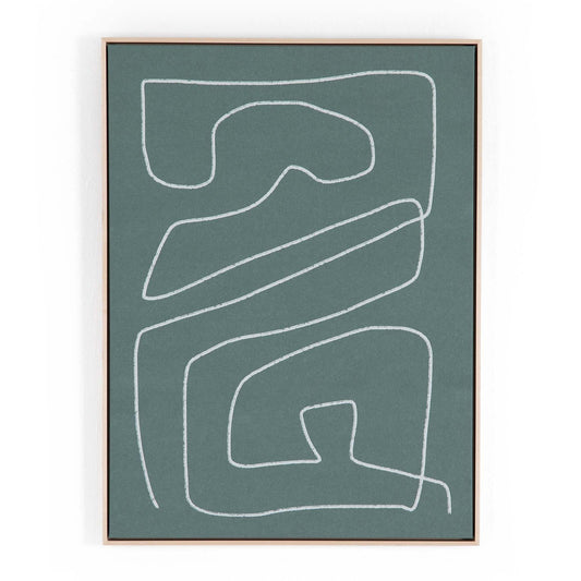 Line Abstract I Framed Wall Art by Dan Hobday
