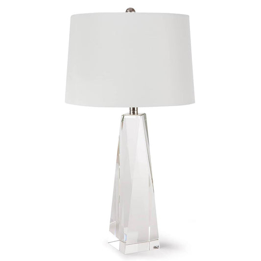 Regina Andrew Angelica Hollywood Regency Clear Crystal Bedside Table Lamp