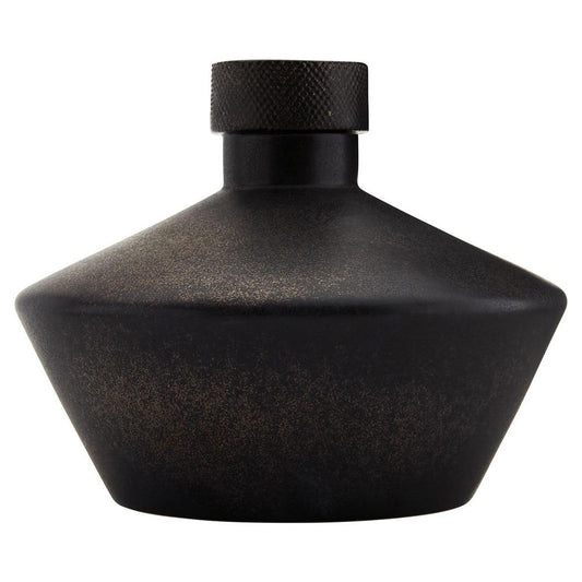 Arteriors Matteo Industrial Brushed Bronze Black Porcelain Decorative Vase